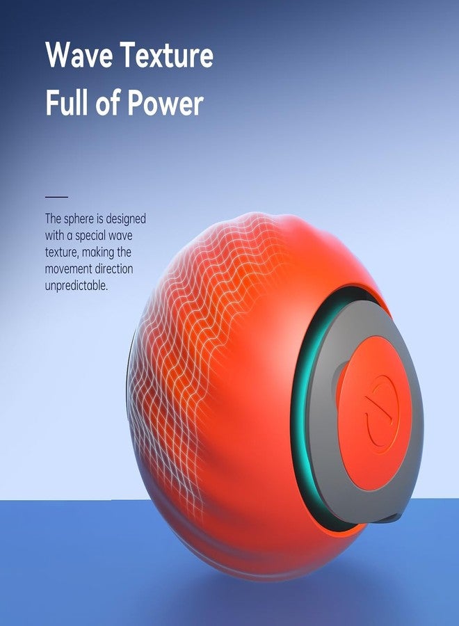Fennec Mart Speedy Sprint Ball Cat Toy Type-C Rechargeable Interactive Smart Ball for Indoor Cats, Obstacle Avoidance, Keeps Small to Large Cats Busy (Multicolor) - Image 3